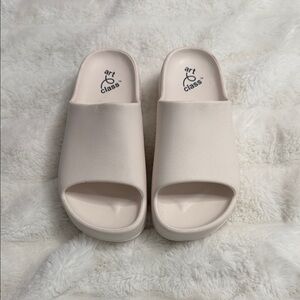 Beige Platform Sandals